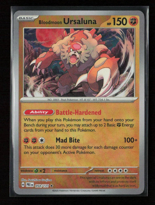 Bloodmoon Ursaluna (Poke Ball Pattern) Rare SV: Prismatic Evolutions 054/131 NM - Kang's Collectibles