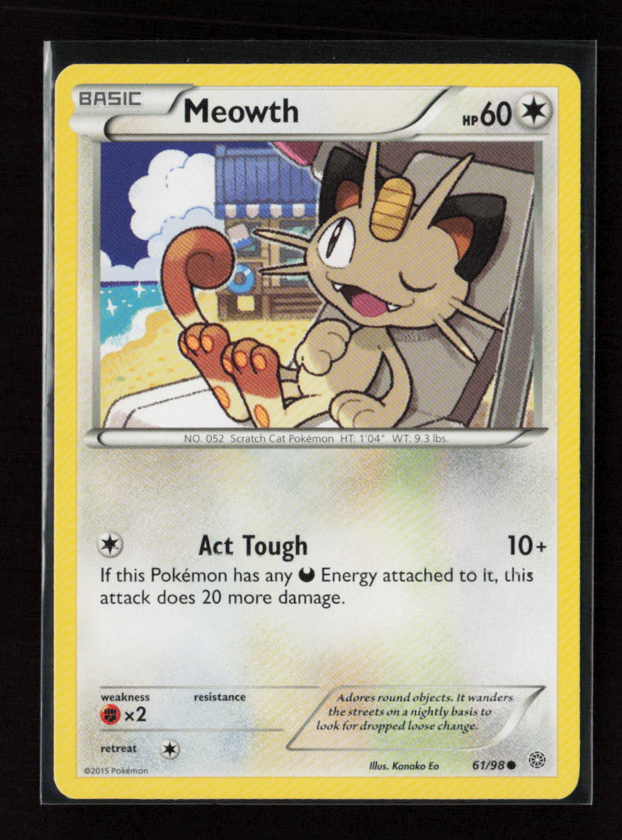 Meowth Common XY - Ancient Origins 61/98 LP