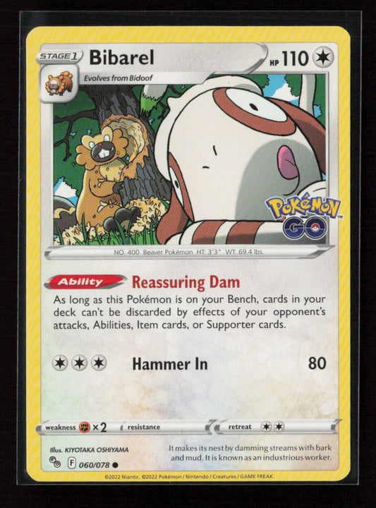 Bibarel Common Pokemon GO 060/078 LP