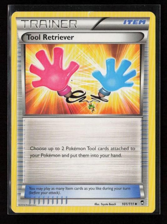 Tool Retriever Uncommon XY - Furious Fists 101/111 LP - Kang's Collectibles