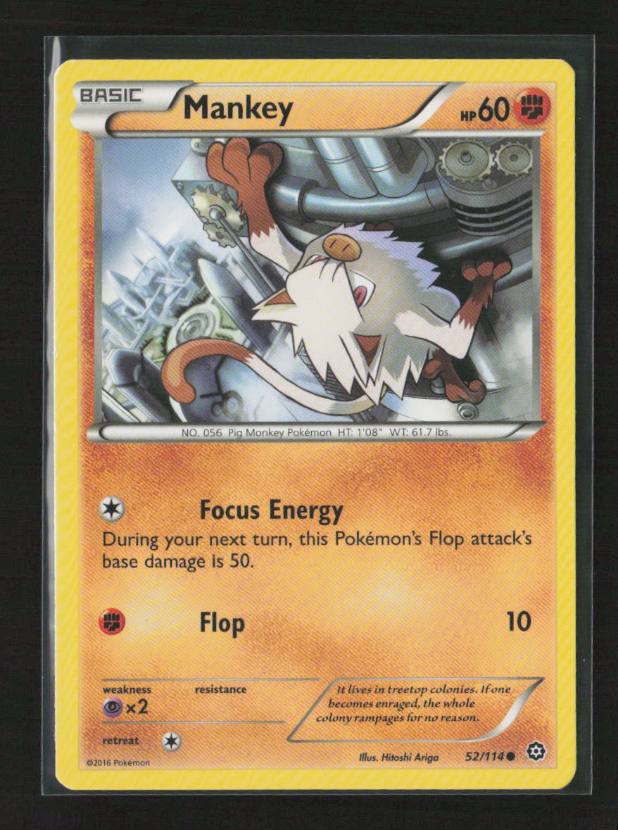 Mankey Common XY - Steam Siege 52/114 LP