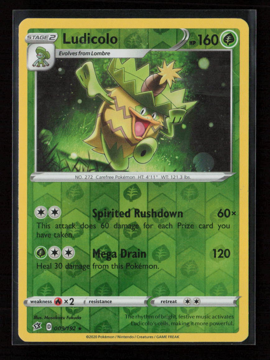 Ludicolo Rare SWSH02: Rebel Clash 009/192 NM