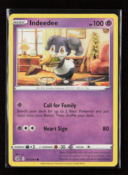 Indeedee Common SWSH08: Fusion Strike 127/264 LP