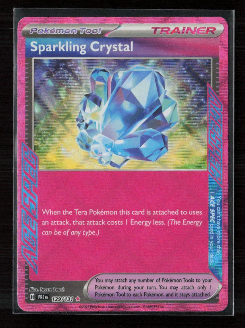 Sparkling Crystal ACE SPEC Rare SV: Prismatic Evolutions 129/131 NM - Kang's Collectibles