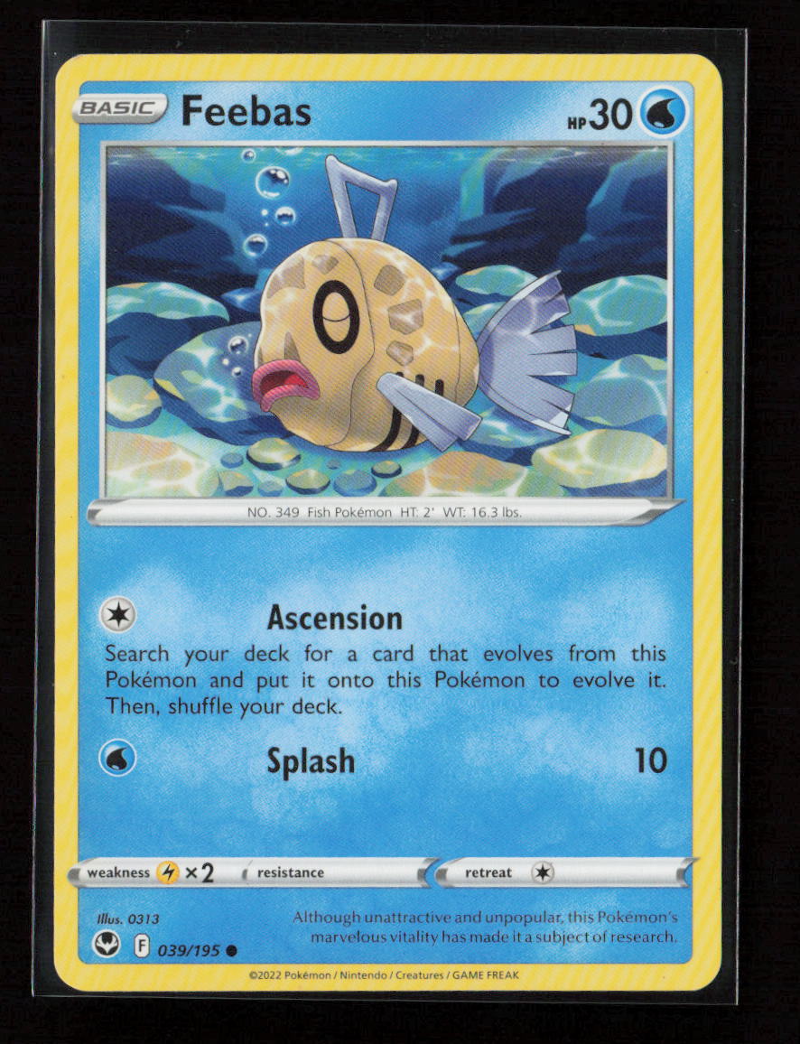 Feebas Common SWSH12: Silver Tempest 039/195 LP