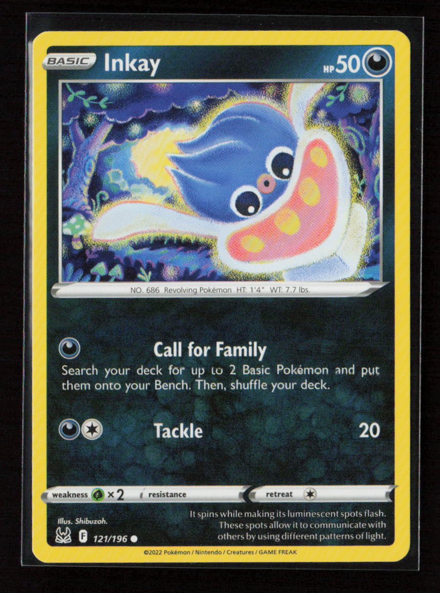 Inkay (121) Common SWSH11: Lost Origin 121/196 LP