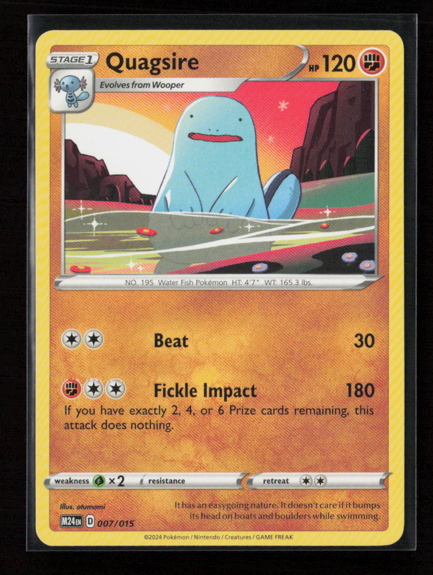 Quagsire Promo McDonald's Promos 2024 007/015 LP