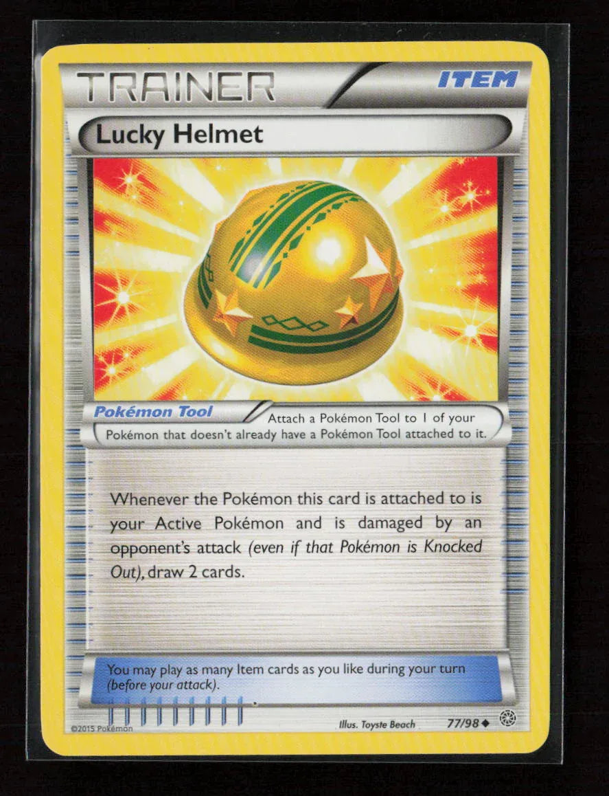 Lucky Helmet Uncommon XY - Ancient Origins 77/98 LP - Kang's Collectibles