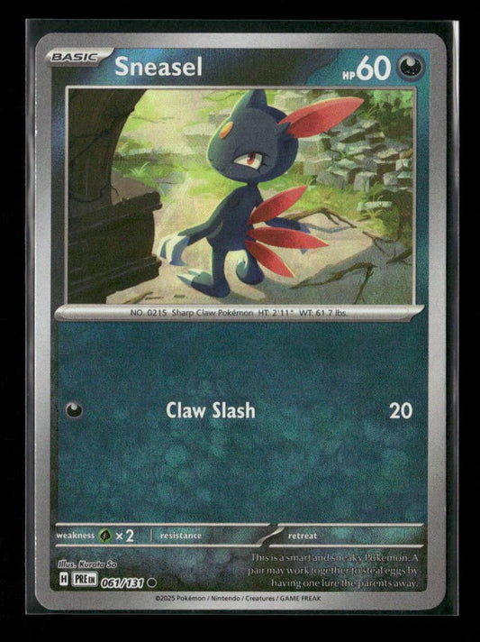 Sneasel (Poke Ball Pattern) Common SV: Prismatic Evolutions 061/131 NM - Kang's Collectibles