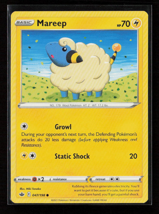 Mareep Common SWSH06: Chilling Reign 047/198 NM