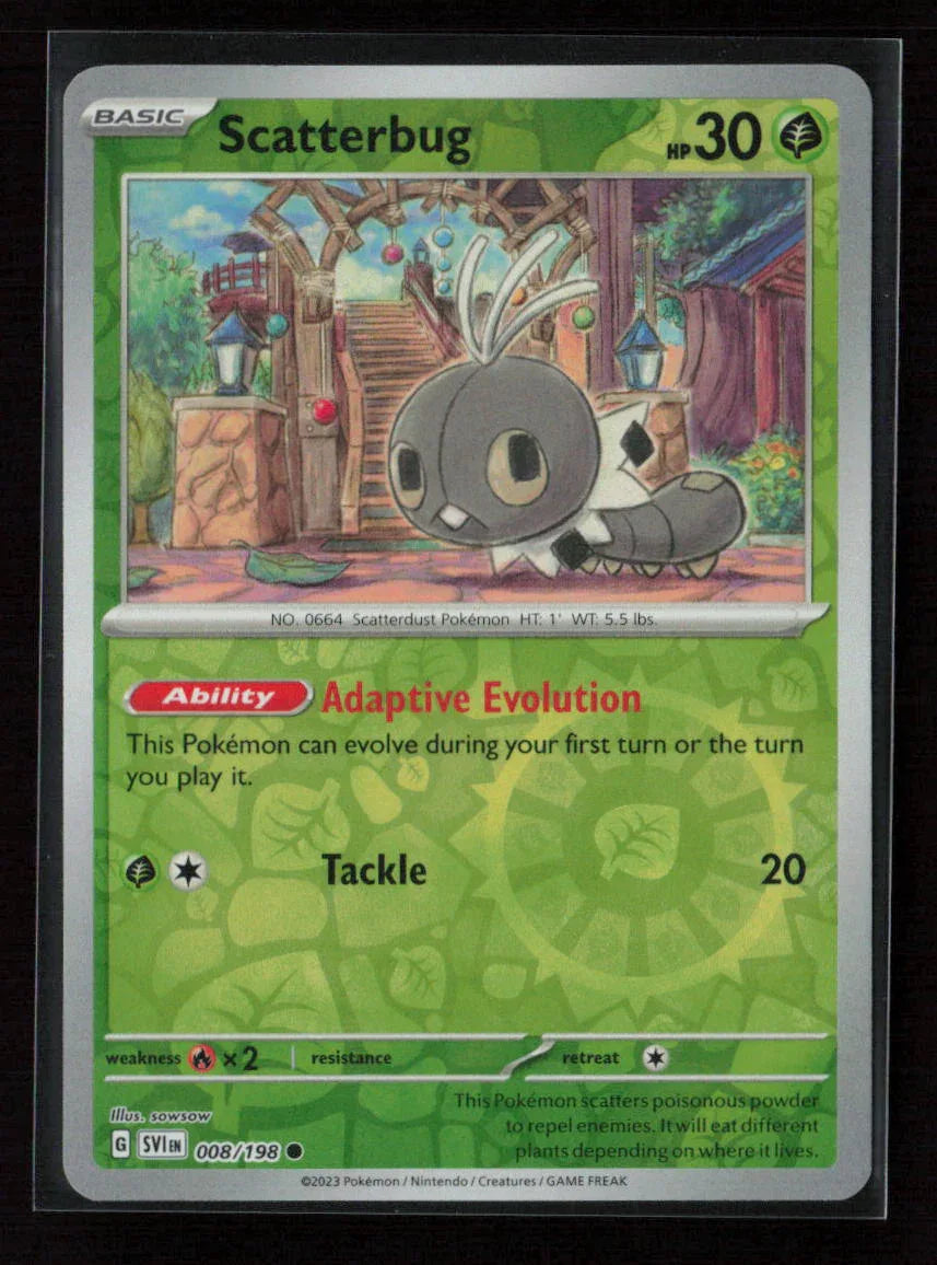 Scatterbug Common SV01: Scarlet & Violet Base Set 008/198 NM - Kang's Collectibles