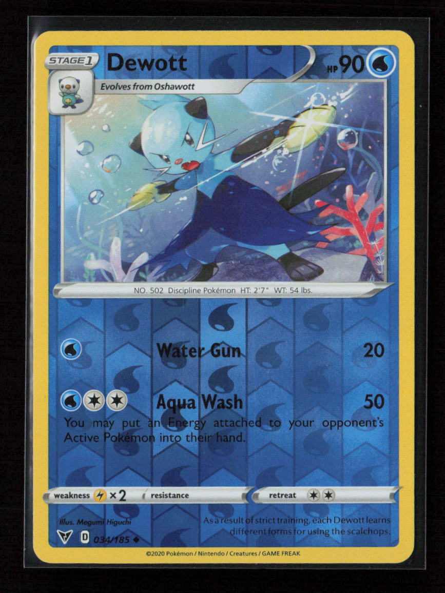 Dewott Uncommon SWSH04: Vivid Voltage 034/185 NM