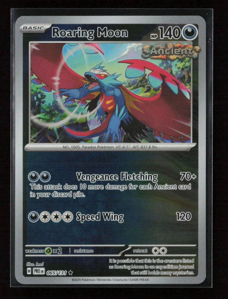 Roaring Moon Rare SV: Prismatic Evolutions 065/131 NM - Kang's Collectibles