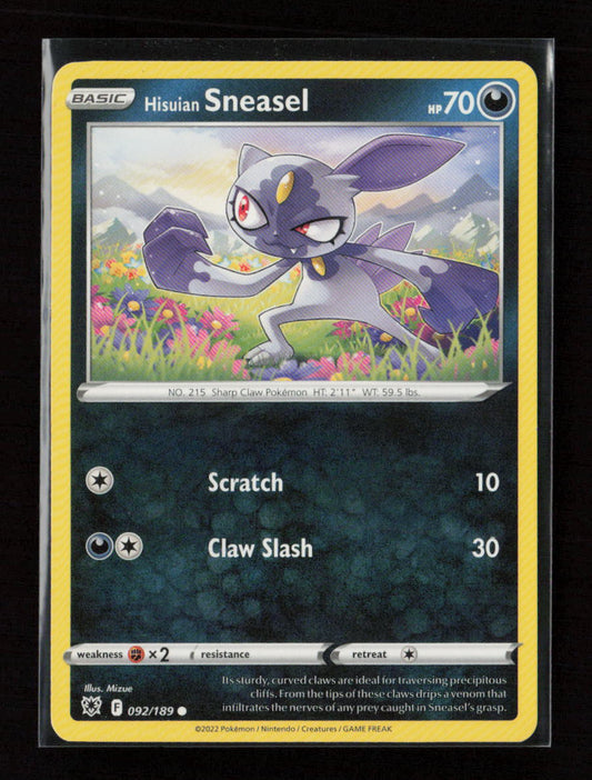 Hisuian Sneasel Common SWSH10: Astral Radiance 092/189 LP