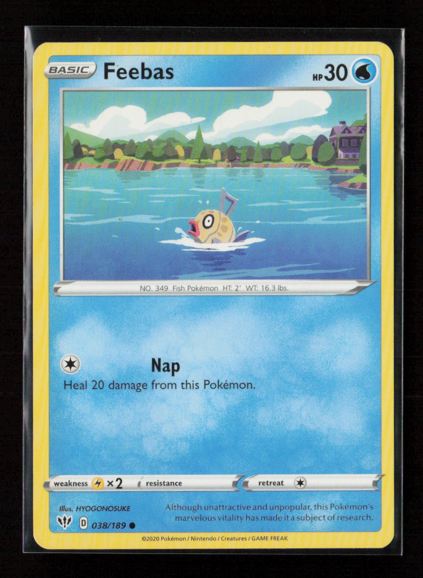 Feebas Common SWSH03: Darkness Ablaze 038/189 LP