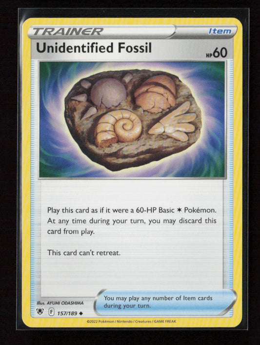 Unidentified Fossil Uncommon SWSH10: Astral Radiance 157/189 LP