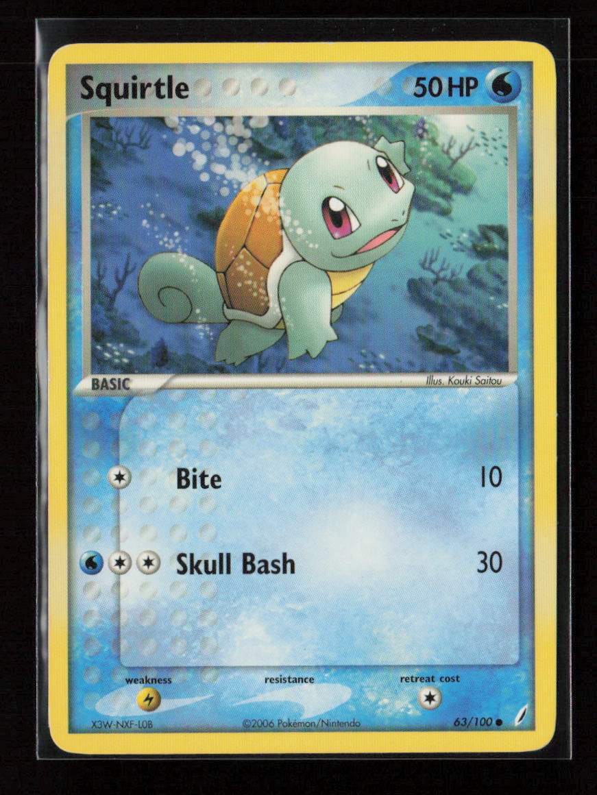 Squirtle - 063/100 Common Crystal Guardians 63/100 LP