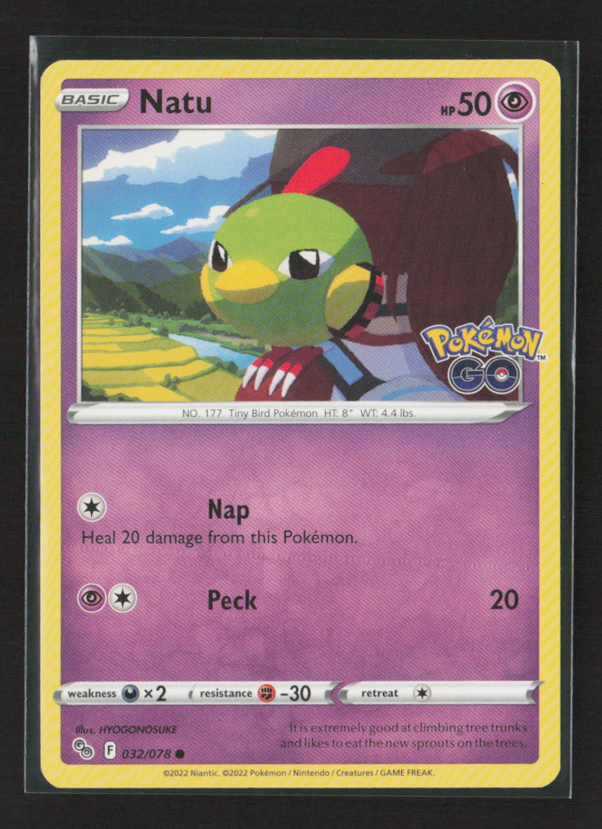 Natu Common Pokemon GO 032/078 LP