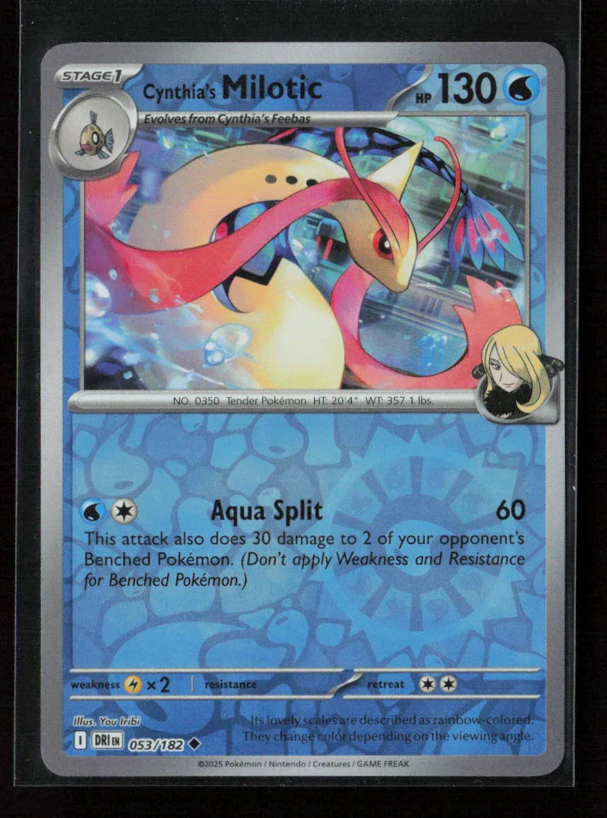 Cynthia's Milotic Uncommon SV10: Destined Rivals 053/182 NM - Kang's Collectibles