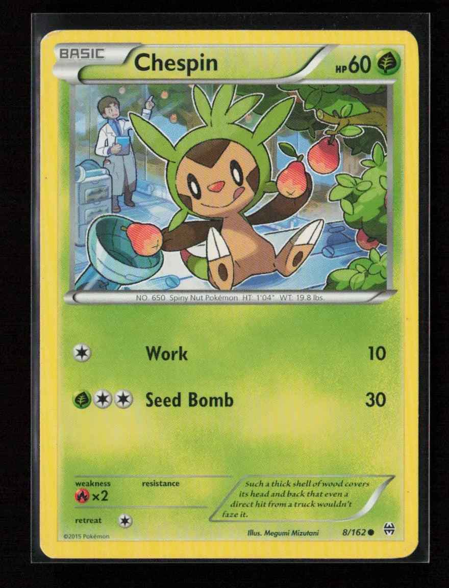 Chespin (8) Common XY - BREAKthrough 8/162 NM - Kang's Collectibles