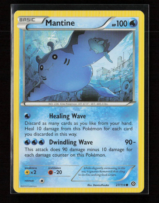 Mantine Common XY - Steam Siege 27/114 LP - Kang's Collectibles