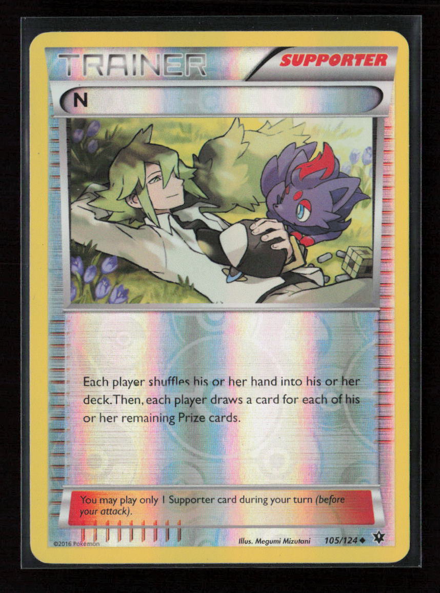 N (Supporter) Uncommon XY - Fates Collide 105/124 LP