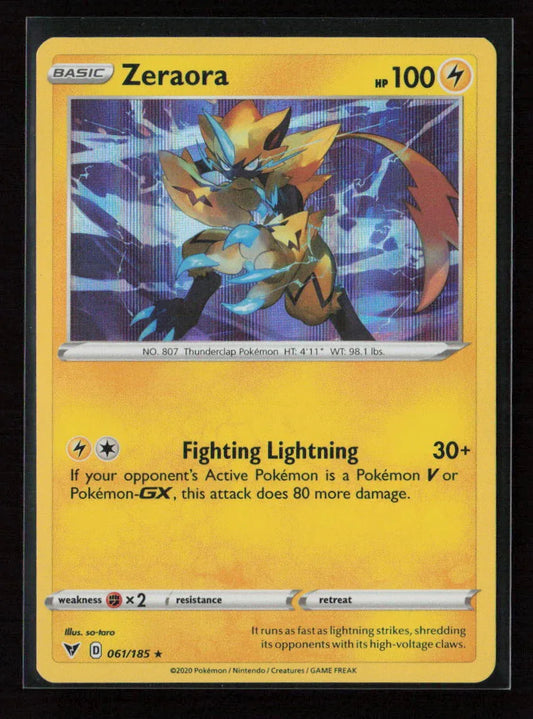 Zeraora Holo Rare SWSH04: Vivid Voltage 061/185 NM - Kang's Collectibles