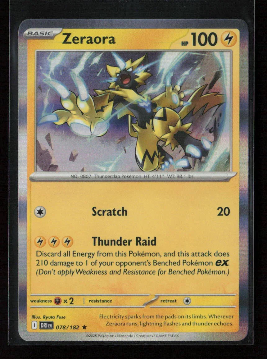 Zeraora Rare SV10: Destined Rivals 078/182 NM - Kang's Collectibles