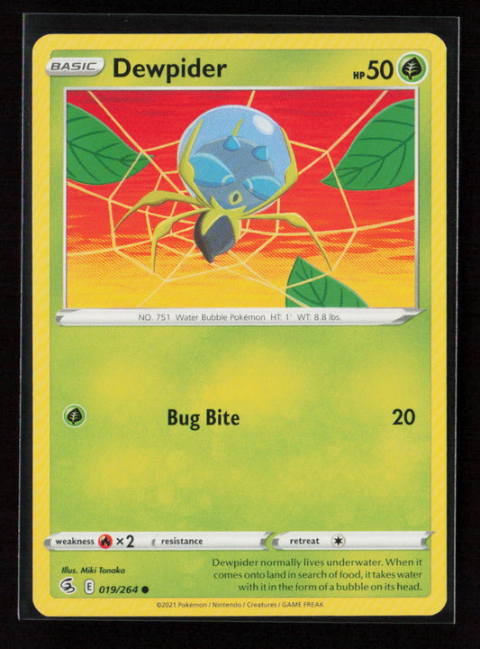Dewpider Common SWSH08: Fusion Strike 019/264 LP