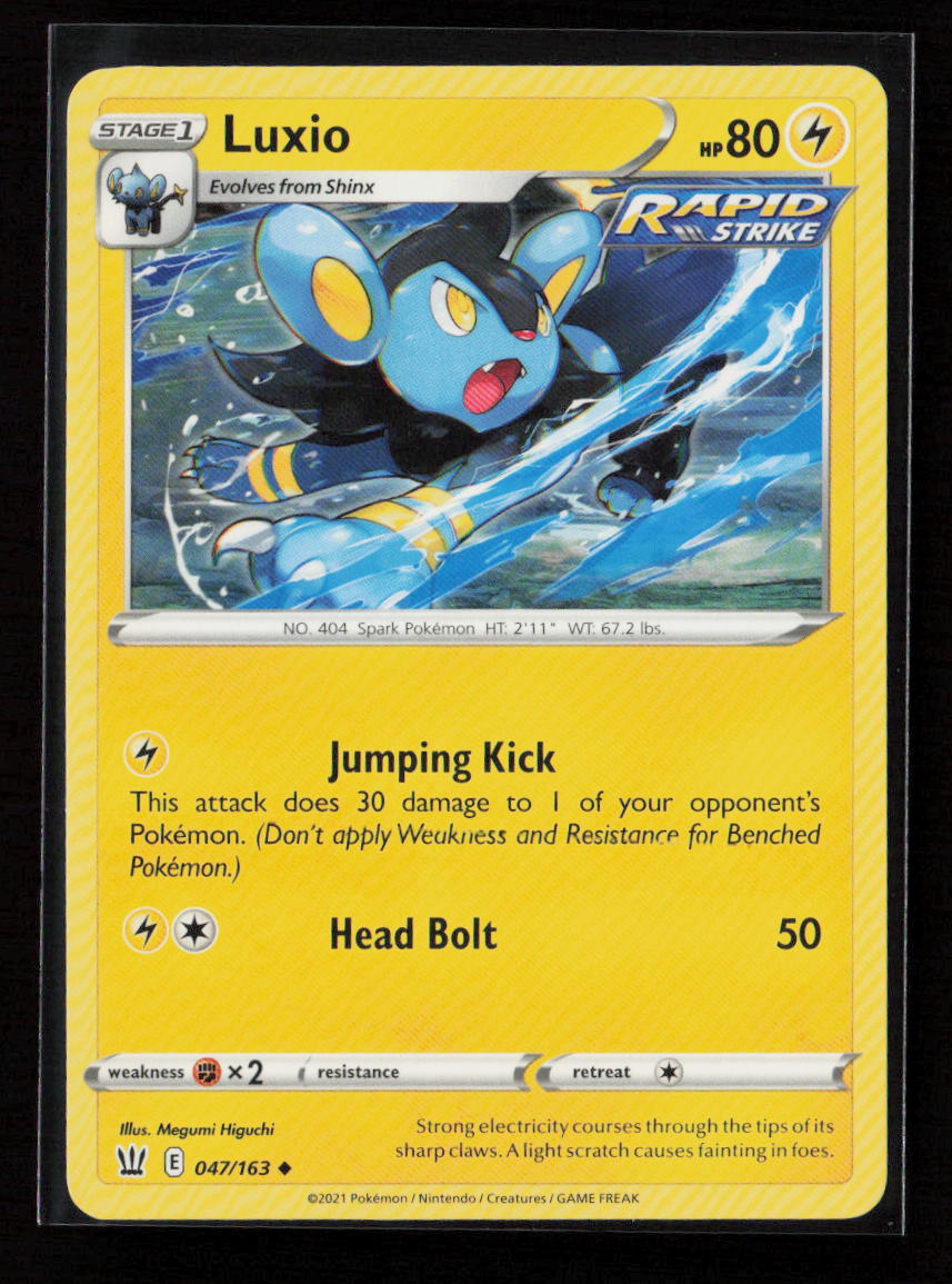Luxio Uncommon SWSH05: Battle Styles 047/163 LP
