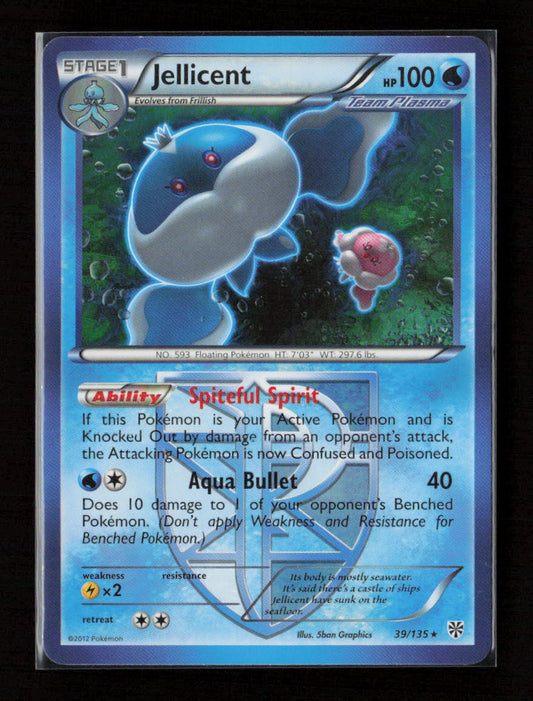 Jellicent (Team Plasma) Rare Plasma Storm 39/135 LP