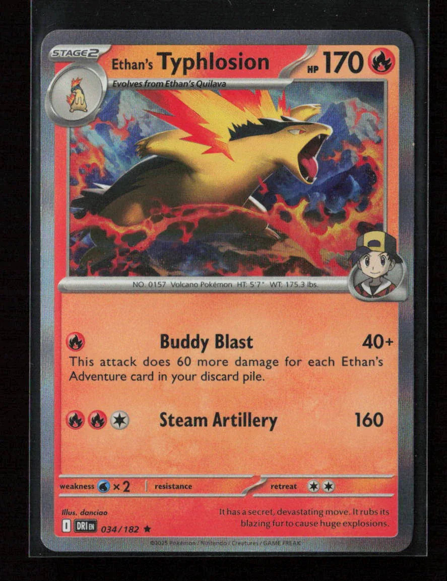 Ethan's Typhlosion Rare SV10: Destined Rivals 034/182 NM - Kang's Collectibles