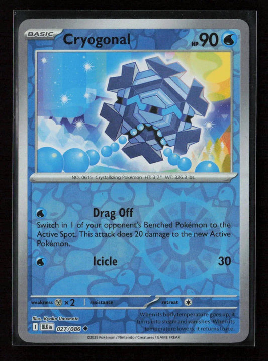 Cryogonal Uncommon SV: Black Bolt 027/086 NM - Kang's Collectibles