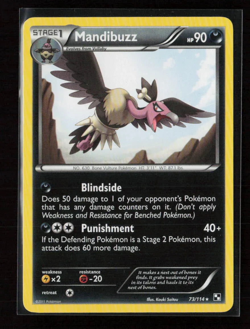 Mandibuzz Rare Black and White 73/114 LP - Kang's Collectibles