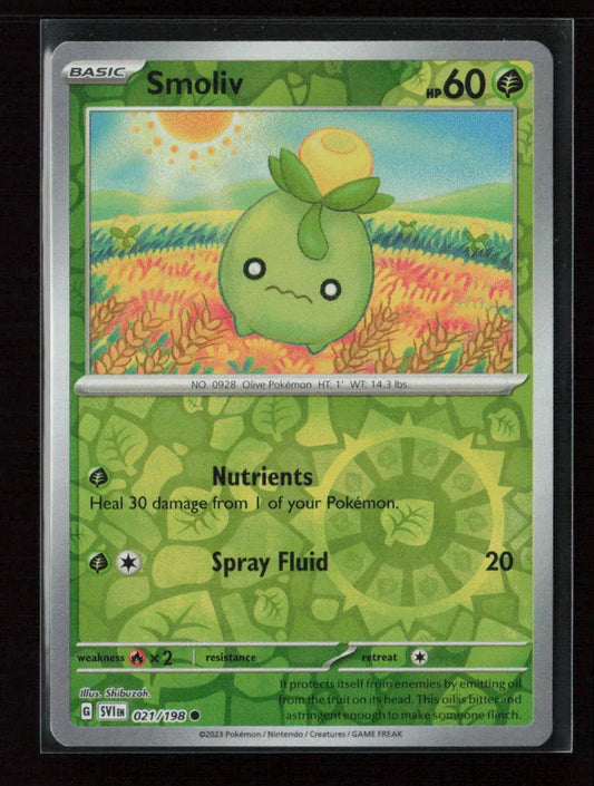 Smoliv - Common SV01: Scarlet & Violet Base Set 021/198 NM - Kang's Collectibles