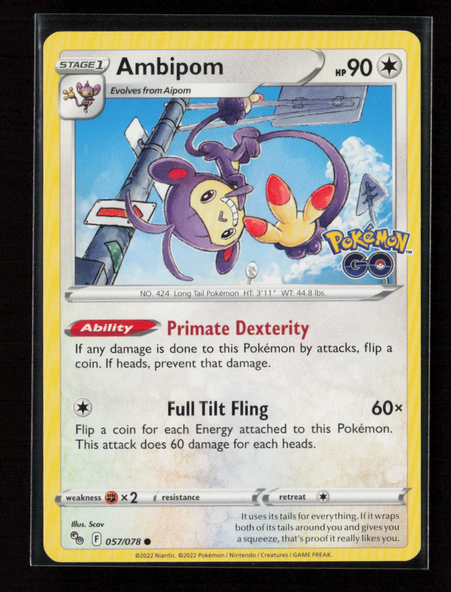 Ambipom Common Pokemon GO 057/078 LP