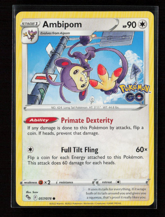 Ambipom Common Pokemon GO 057/078 LP