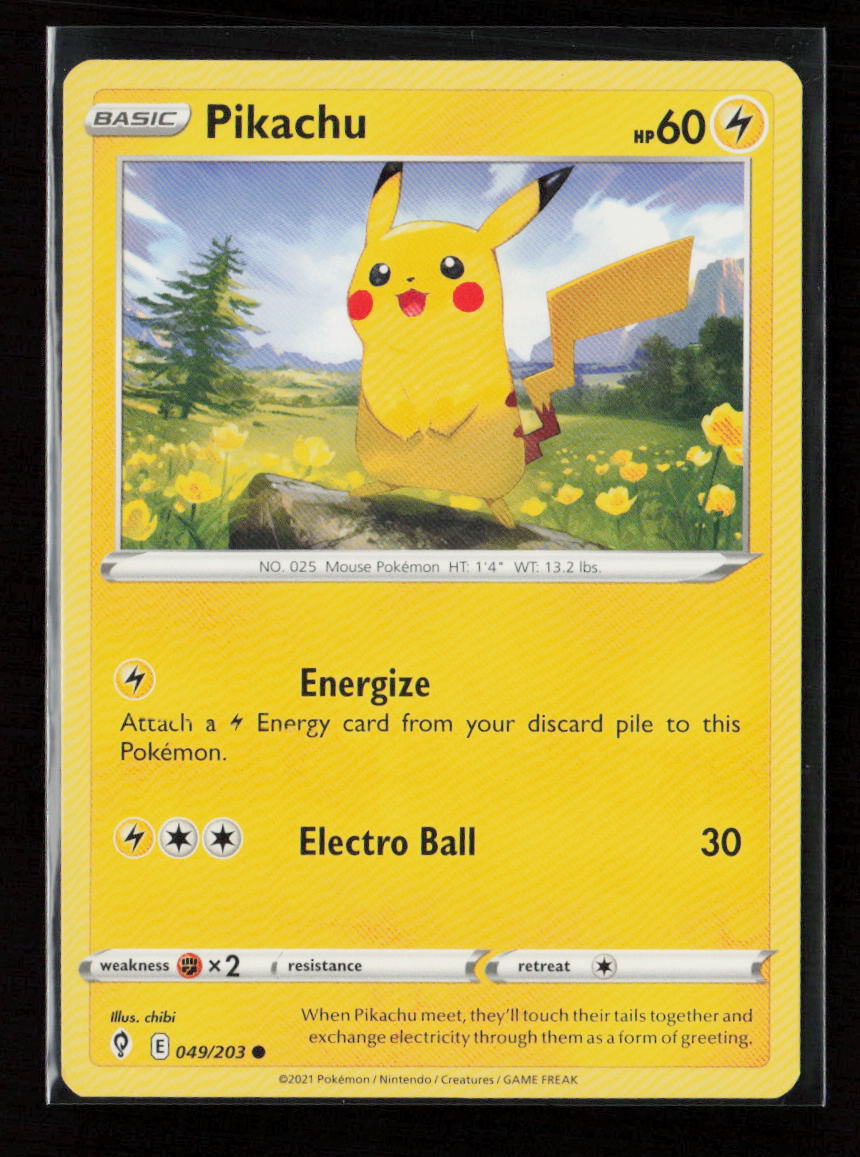 Pikachu Common SWSH07: Evolving Skies 049/203 LP