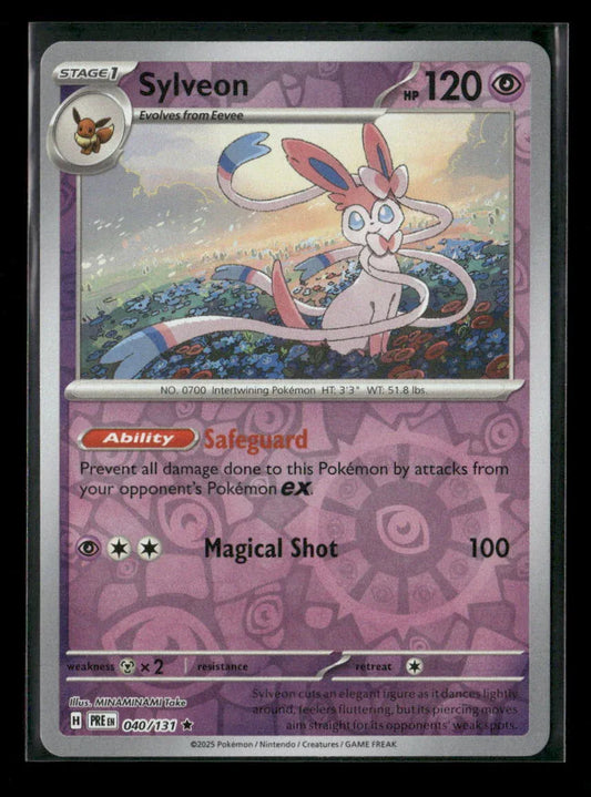 Sylveon Rare SV: Prismatic Evolutions 040/131 NM - Kang's Collectibles