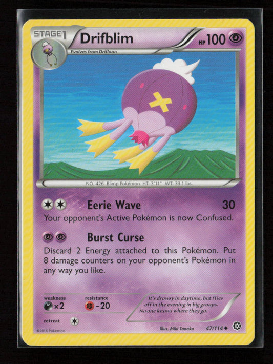 Drifblim Uncommon XY - Steam Siege 47/114 LP