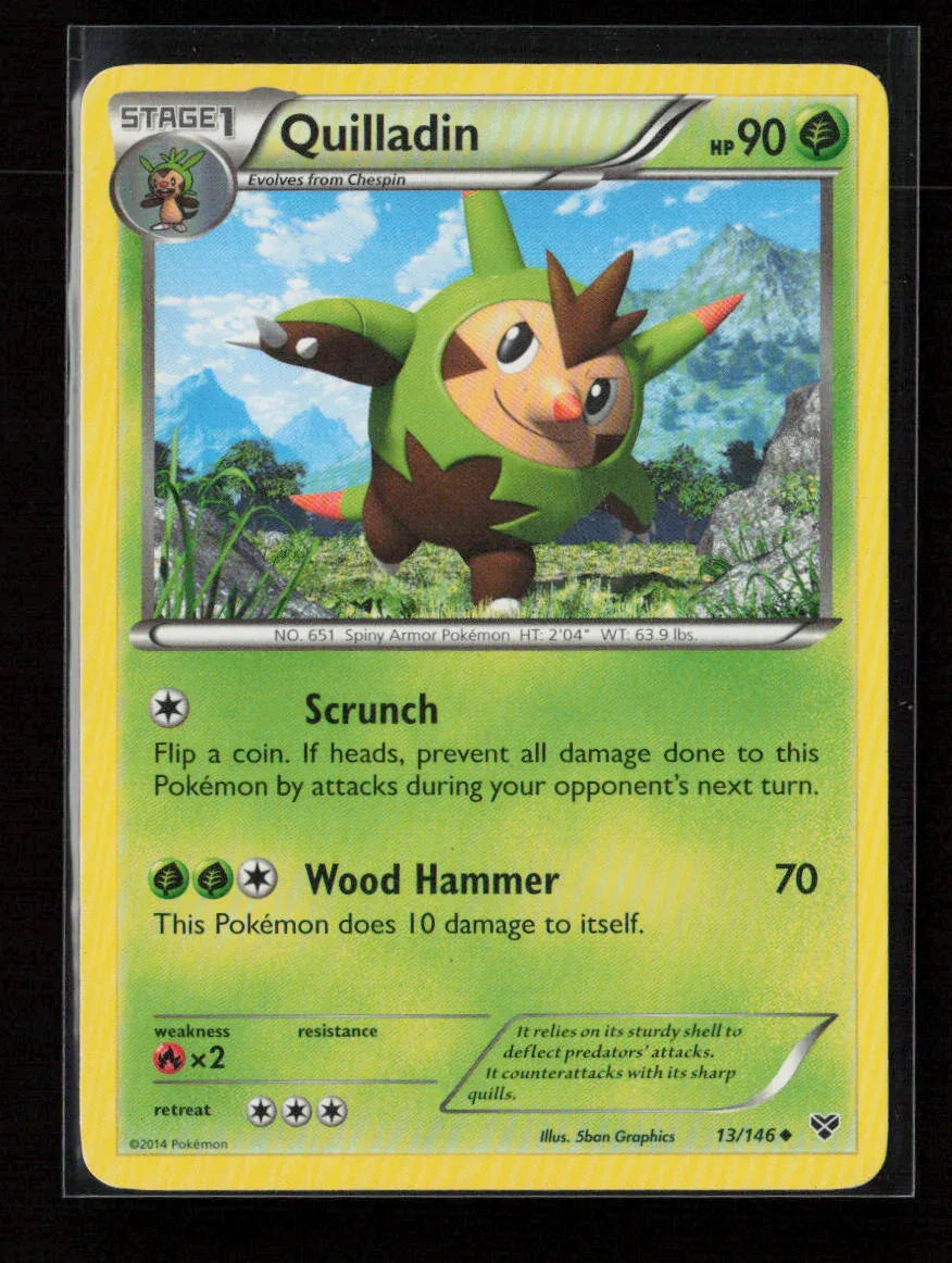 Quilladin Uncommon XY Base Set 13/146 LP - Kang's Collectibles