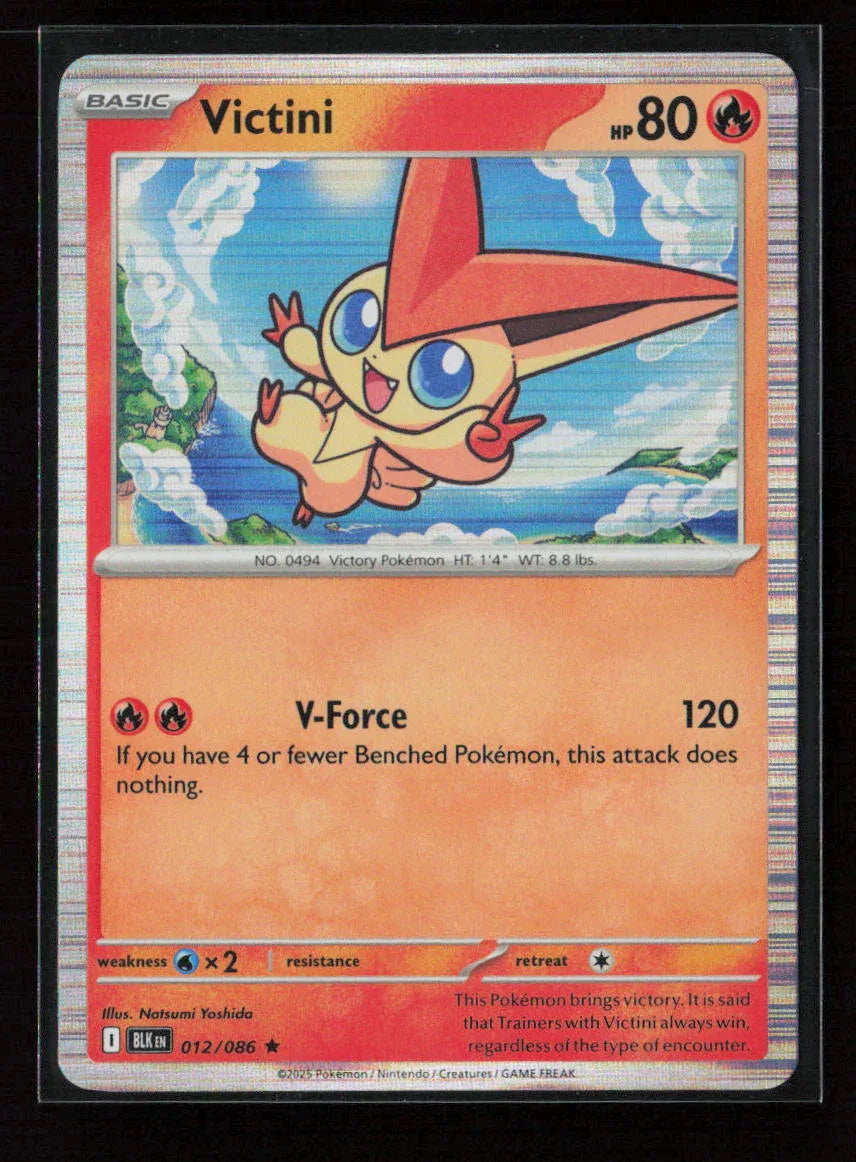 Victini Rare SV: Black Bolt 012/086 NM - Kang's Collectibles