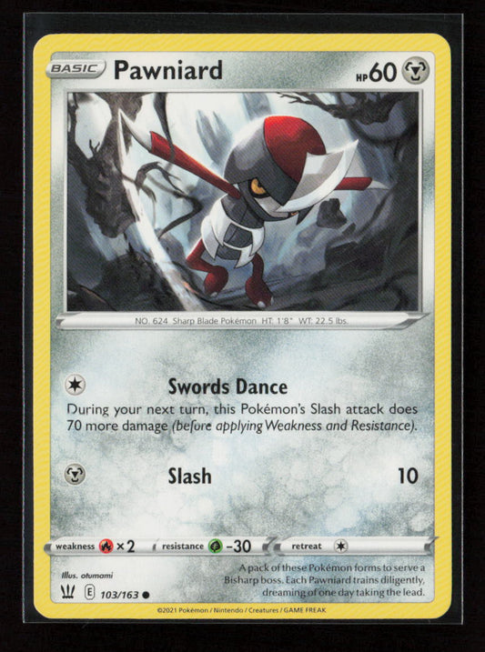 Pawniard Common SWSH05: Battle Styles 103/163 LP
