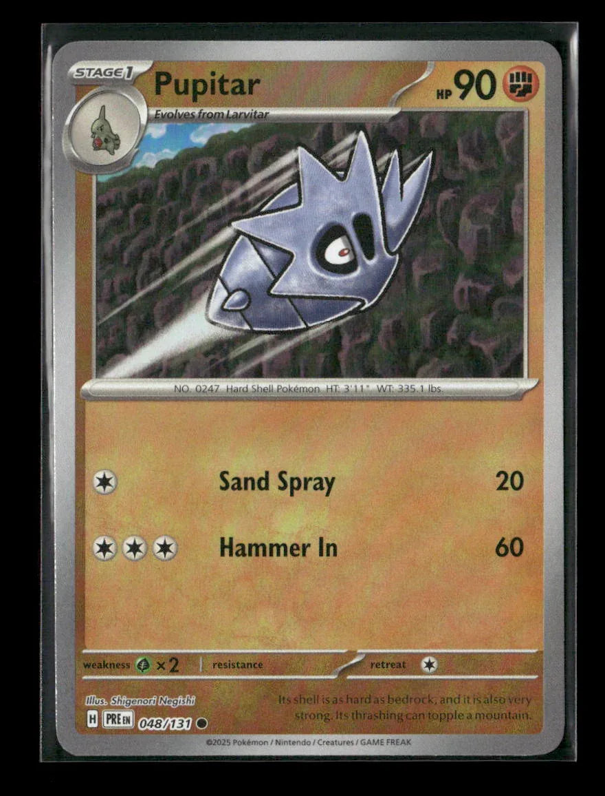 Pupitar (Poke Ball Pattern) Common SV: Prismatic Evolutions 048/131 NM - Kang's Collectibles