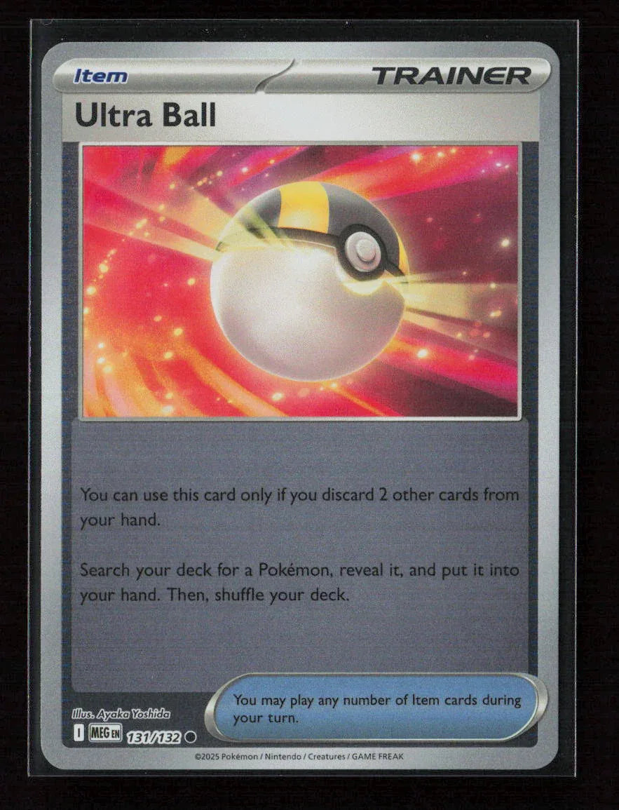 Ultra Ball Common ME01: Mega Evolution 131/132 NM - Kang's Collectibles