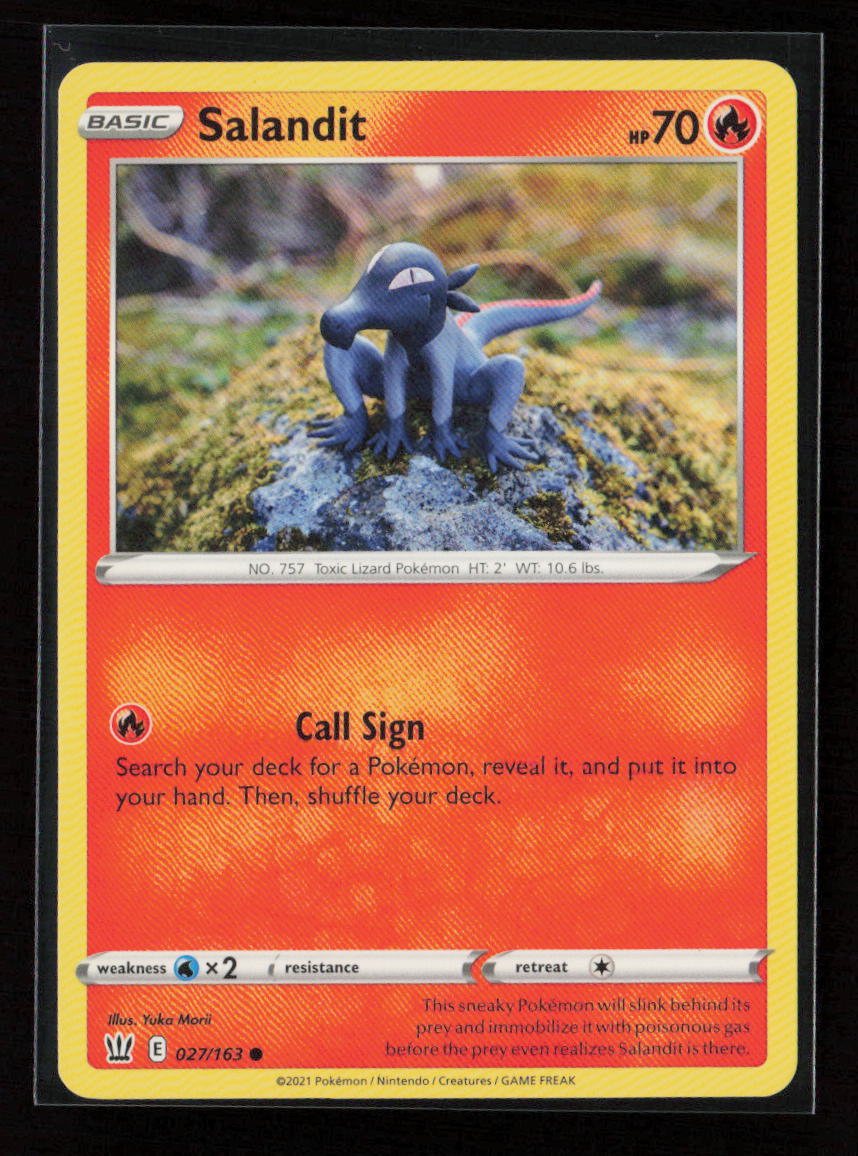 Salandit Common SWSH05: Battle Styles 027/163 LP