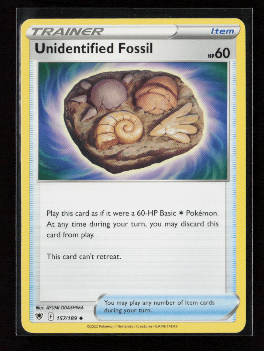 Unidentified Fossil Uncommon SWSH10: Astral Radiance 157/189 LP