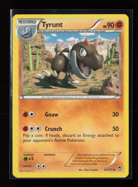 Tyrunt Uncommon XY - Furious Fists 61/111 LP - Kang's Collectibles