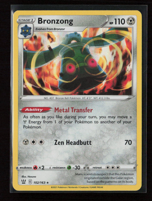 Bronzong Holo Rare SWSH05: Battle Styles 102/163 NM