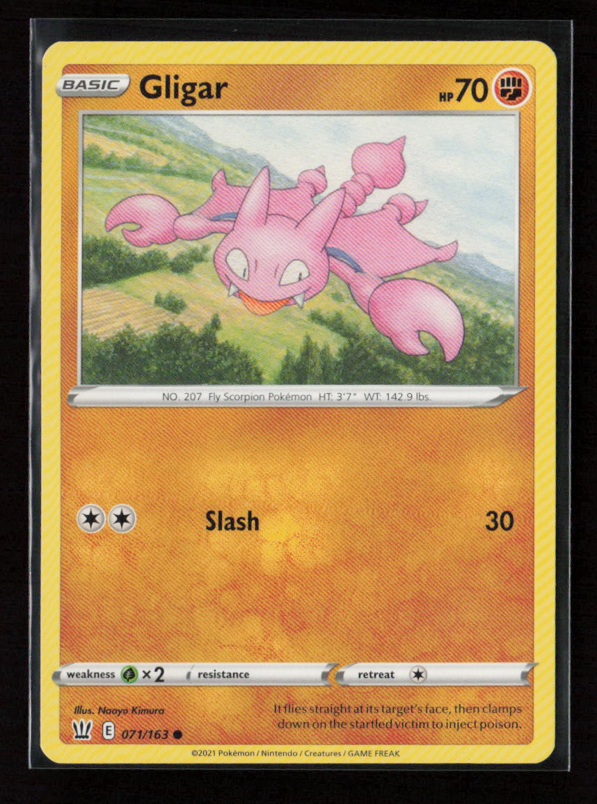 Gligar Common SWSH05: Battle Styles 071/163 LP